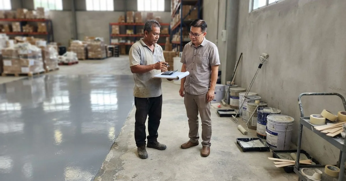 What epoxy flooring costs in Malaysia and what changes the price