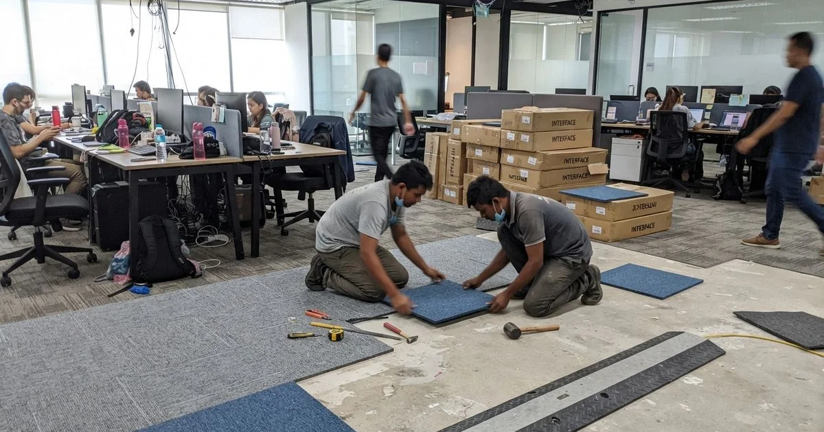 Carpet tiles for offices and commercial spaces in Klang Valley